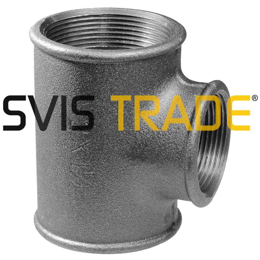 1061-fc130r Černý T-kus redukovaný 5/4