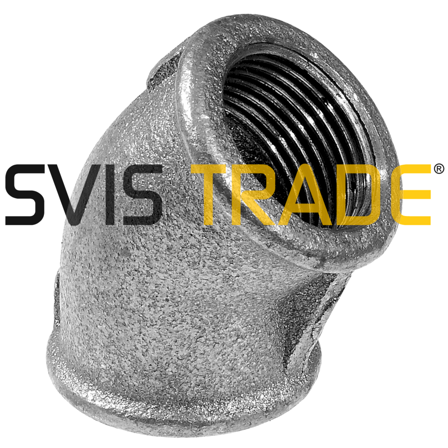 1013-fc120 Černé koleno 45st 1/2