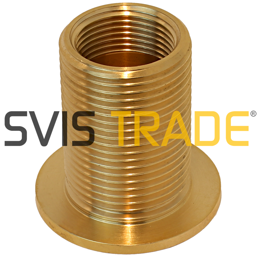 Mosazná průchodka k nádrži - díl dřík 1/2