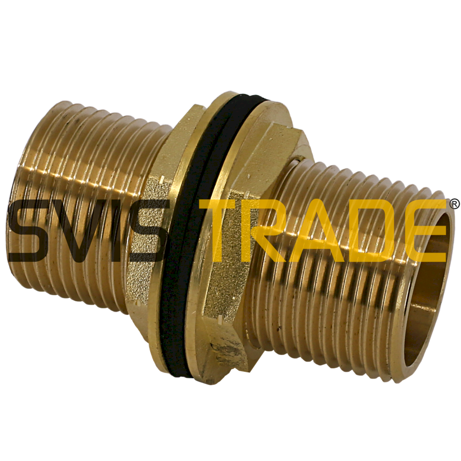 Stěnová průchodka s volnými maticemi 3/4