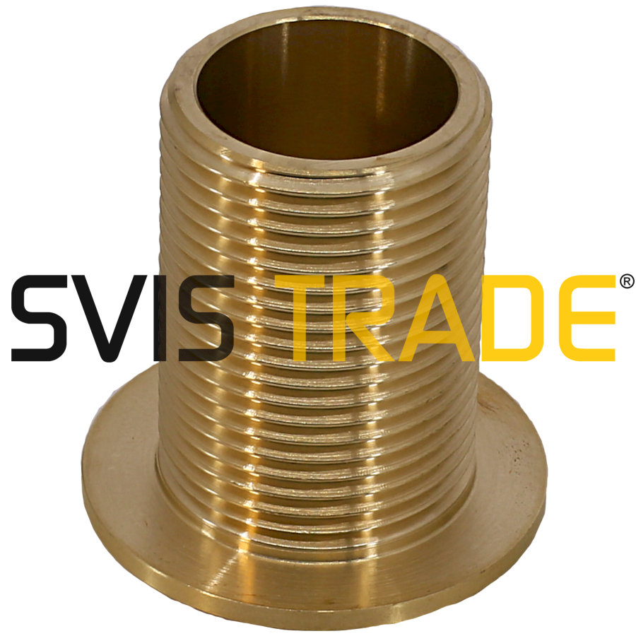 Mosazná průchodka k nádrži - díl dřík 3/4